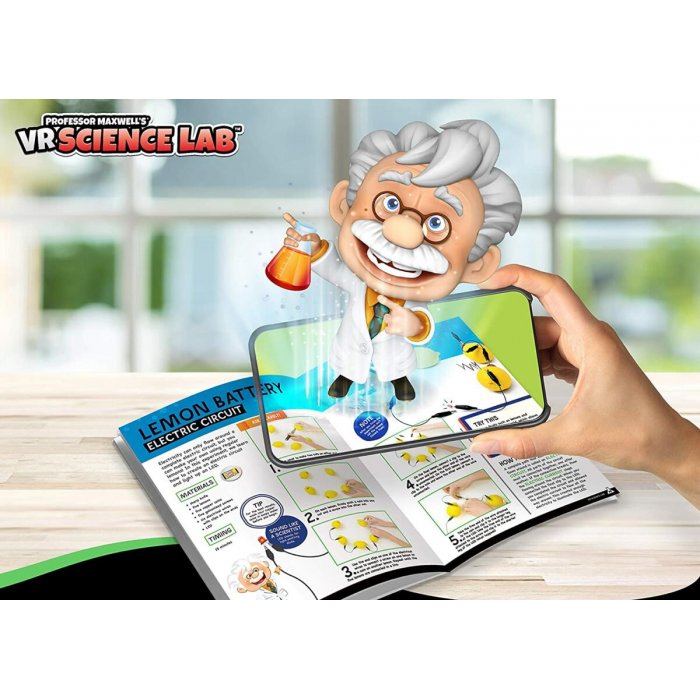 Abacus Brands VR Science Lab Επιστημονικό σετ εικονικής πραγματικότητας του καθηγητή Maxwell – Πλήρης Αγγλική Έκδοση – Περιλαμβάνει Γυαλιά VR