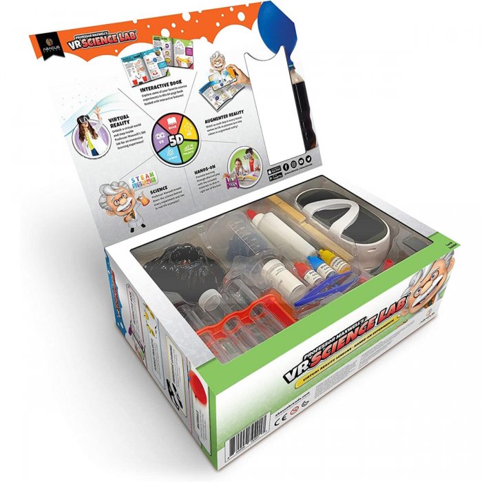 Abacus Brands VR Science Lab Επιστημονικό σετ εικονικής πραγματικότητας του καθηγητή Maxwell – Πλήρης Αγγλική Έκδοση – Περιλαμβάνει Γυαλιά VR