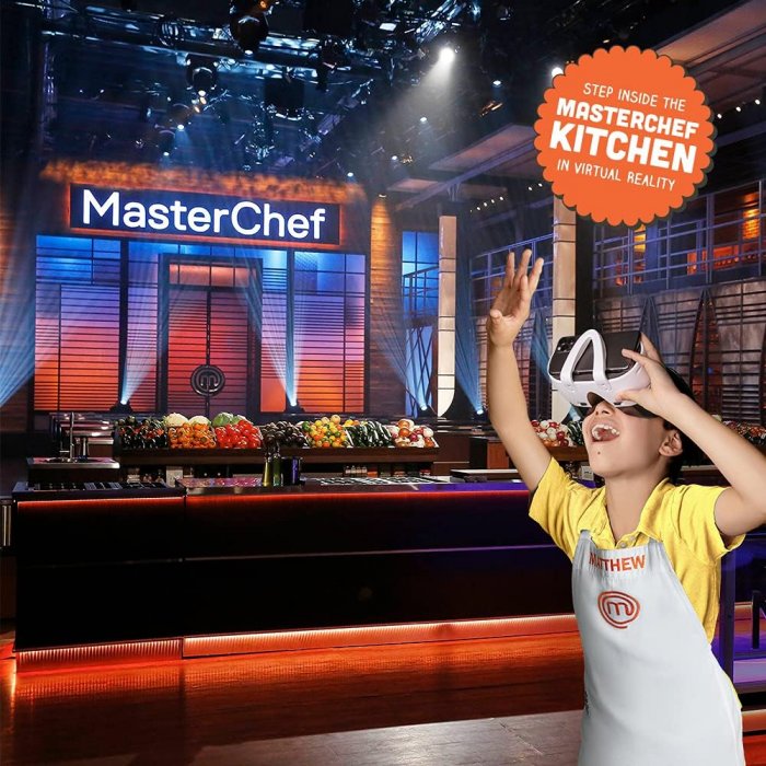 Abacus Brands VR MasterChef Junior Σετ εικονικής πραγματικότητας – Πολυτελές Σετ Δώρου Για ηλικίες 8 έως 13 ετών – Περιλαμβάνει Γυαλιά VR