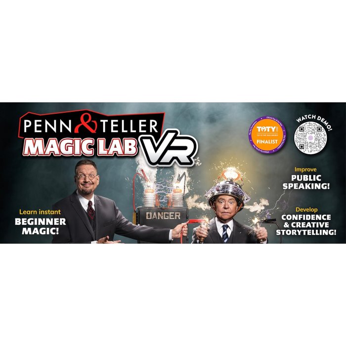 Abacus Brands Penn & Teller VR Magic Lab Σετ διαδραστικής εκμάθησης & εικονικής πραγματικότητας – Πολυτελές Σετ Δώρου Για ηλικίες 8 έως 12 ετών – Περιλαμβάνει Γυαλιά VR