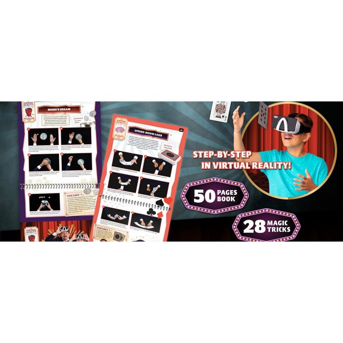 Abacus Brands Penn & Teller VR Magic Lab Σετ διαδραστικής εκμάθησης & εικονικής πραγματικότητας – Πολυτελές Σετ Δώρου Για ηλικίες 8 έως 12 ετών – Περιλαμβάνει Γυαλιά VR