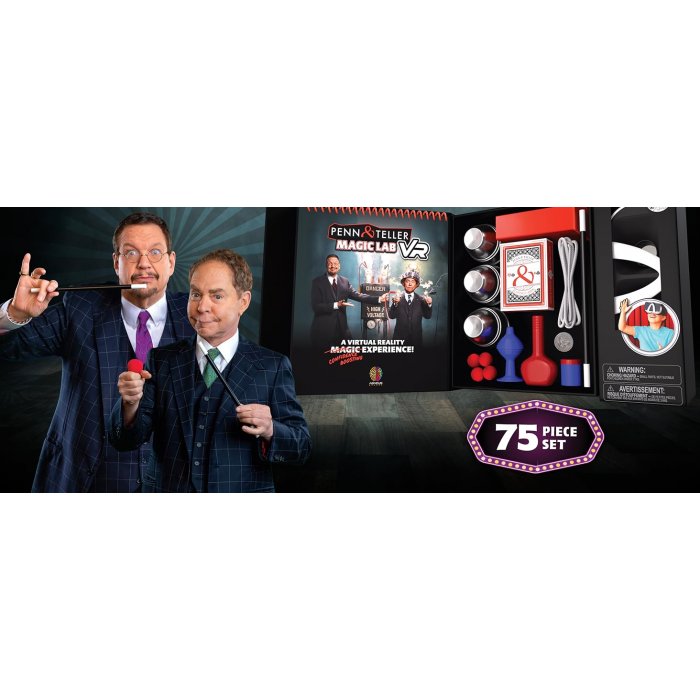 Abacus Brands Penn & Teller VR Magic Lab Σετ διαδραστικής εκμάθησης & εικονικής πραγματικότητας – Πολυτελές Σετ Δώρου Για ηλικίες 8 έως 12 ετών – Περιλαμβάνει Γυαλιά VR