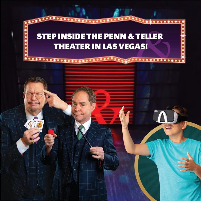 Abacus Brands Penn & Teller VR Magic Lab Σετ διαδραστικής εκμάθησης & εικονικής πραγματικότητας – Πολυτελές Σετ Δώρου Για ηλικίες 8 έως 12 ετών – Περιλαμβάνει Γυαλιά VR