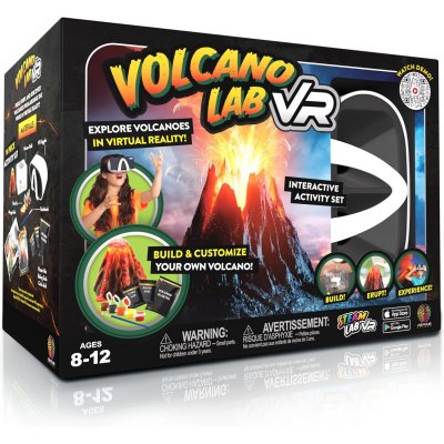 Abacus Brands STEAM Volcano Lab VR Επιστημονικό σετ εικονικής πραγματικότητας – Πλήρης Αγγλική Έκδοση – Περιλαμβάνει Γυαλιά VR
