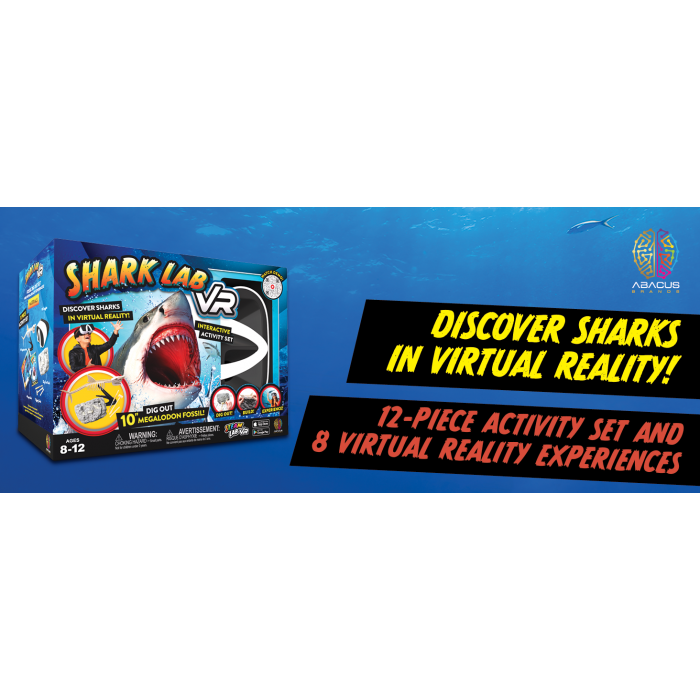 Abacus Brands Shark Lab VR Επιστημονικό σετ εικονικής πραγματικότητας – Πλήρης Αγγλική Έκδοση – Περιλαμβάνει Γυαλιά VR