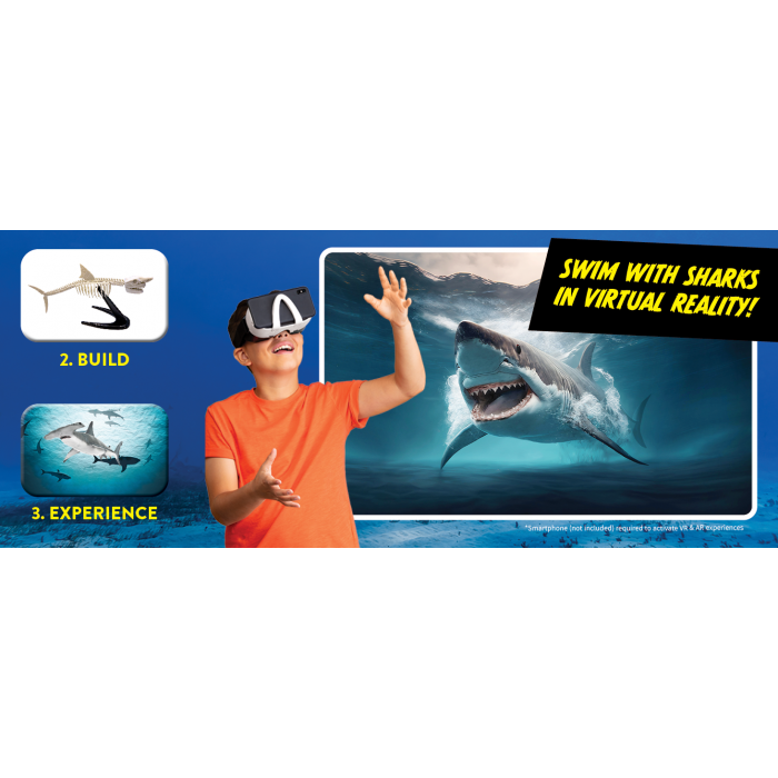 Abacus Brands Shark Lab VR Επιστημονικό σετ εικονικής πραγματικότητας – Πλήρης Αγγλική Έκδοση – Περιλαμβάνει Γυαλιά VR