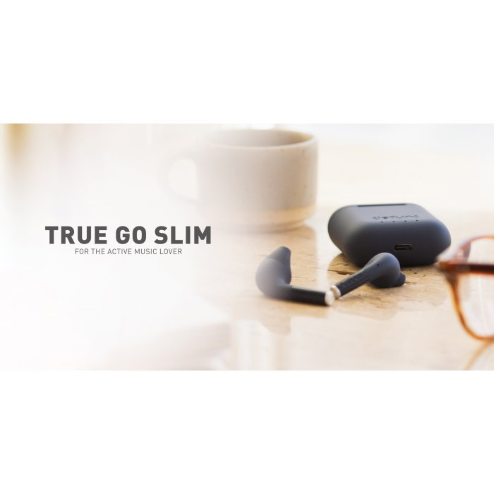 Defunc TRUE GO SLIM Bluetooth 5.2 Ασύρματα True Wireless Ακουστικά με θήκη (μαύρο)