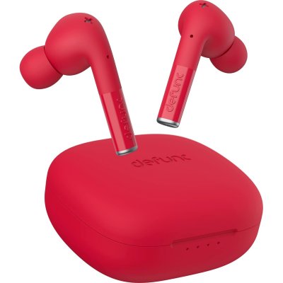 Defunc TRUE ENTERTAINMENT Bluetooth 5.2 Ασύρματα True Wireless Ακουστικά με θήκη (κόκκινο)