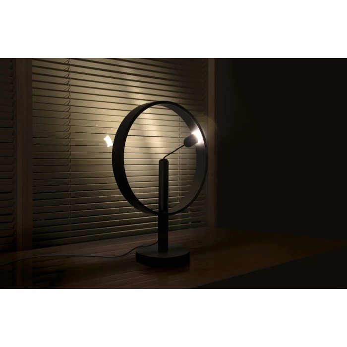 DesignNest Enso Floating Lamp Σφαιρική διακοσμητική λάμπα διαμέτρου 30 εκατοστών με ροοστάτη αφής (Μαύρο)