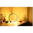 Designnest Round Table Lamp |Heng| Touch Σφαιρική διακοσμητική λάμπα διαμέτρου 25 εκατοστών με ροοστάτη αφής (Μαύρο)