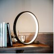 Designnest Round Table Lamp |Heng| Touch Σφαιρική διακοσμητική λάμπα διαμέτρου 25 εκατοστών με ροοστάτη αφής (Μαύρο)