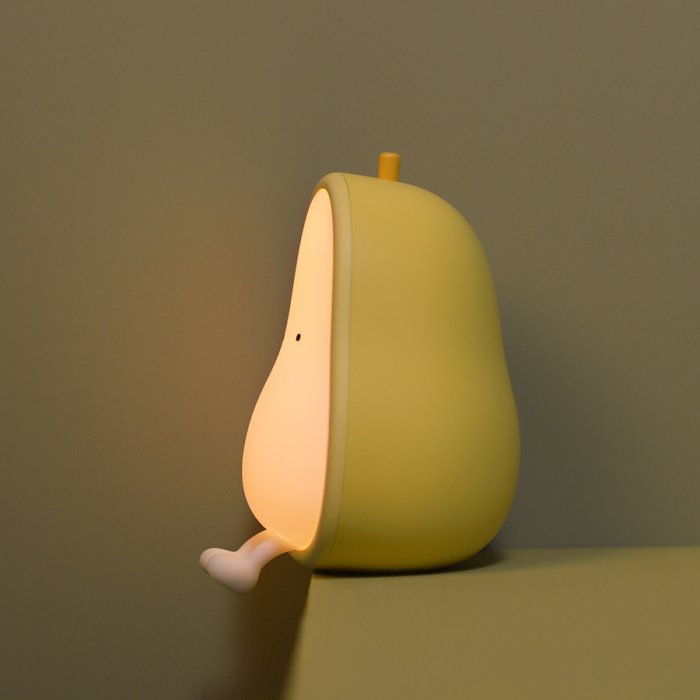 Designnest® Pear Night Lamp |MUID| Φωτάκι παιχνίδι αχλάδι από μαλακή σιλικόνη