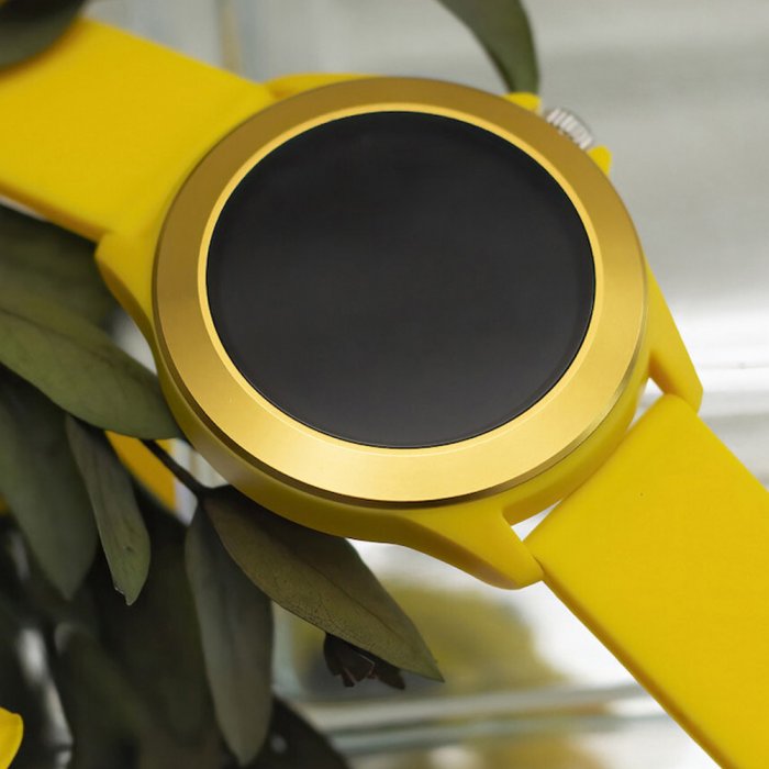 Forever Smartwatch με παλμογράφο Colorum CW-300 xYellow σε κίτρινο χρώμα