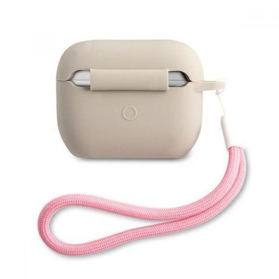 Guess Vintage Script Pink Logo Θήκη προστασίας από σιλικόνη για Apple Airpods Pro (Γκρι)