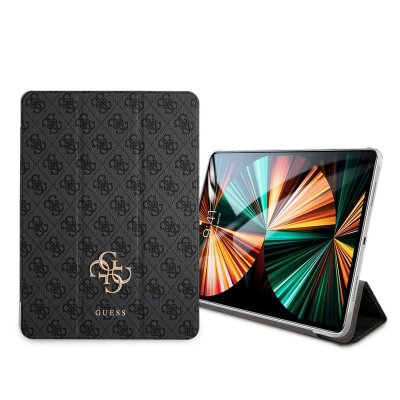 Guess 4G Logo Saffiano Collection Book Cover Θήκη κατάλληλη για Apple iPad Pro 2021 12,9