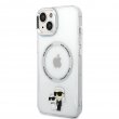 Karl Lagerfeld Magsafe Ringstand Case IML NFT Karl+Choupette Θήκη προστασίας από σκληρό πλαστικό για iPhone 14 (Clear – KLHMP14SHNKCIT)