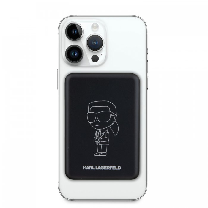 Karl Lagerfeld MagSafe Μαγνητικό PowerBank 3000mAh 5W με Θύρα USB-C (Black – KLPBMKIOTTGK)