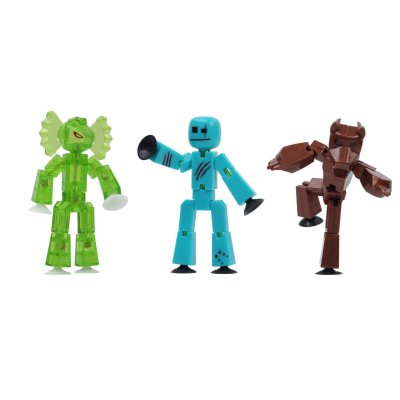 Zing Stikbot Werewolf Pack of 3 - Συλλεκτικές φιγούρες δράσης για δημιουργία κινούμενων σχεδίων Stop Motion