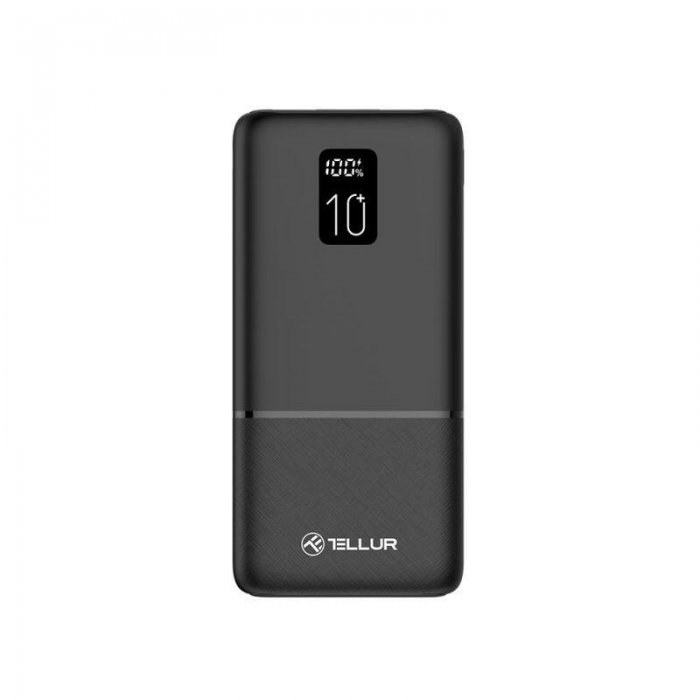 Tellur Powerbank PD102 Boost Pro 10.000mAh σε μαύρο χρώμα με 2x USB QuickCharge 3.0 (TLL158341)