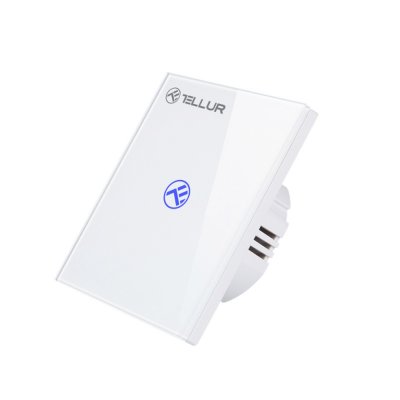 Tellur WiFi Switch 1 Port 1800W Έξυπνος διακόπτης WiFi 1 θύρας σε λευκό (TLL331481)