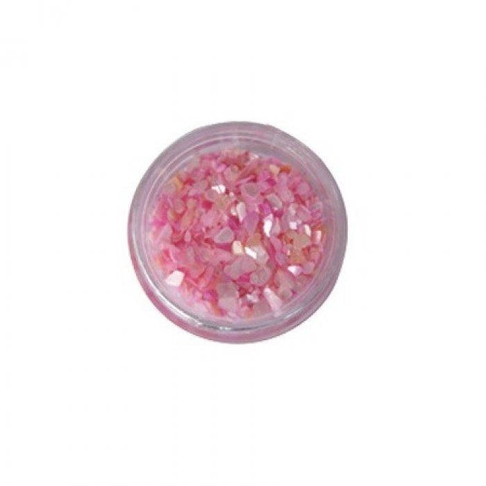 Decorative Crushed Shells for Nails Pink