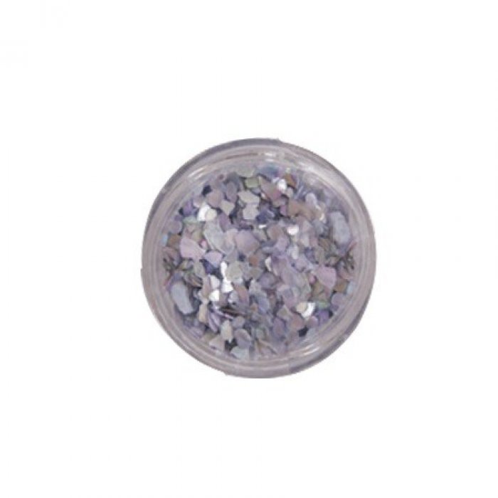 Decorative Crushed Shells for Nails Purple