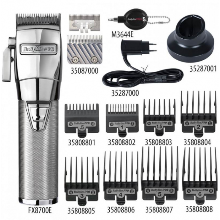 Babyliss Pro 4Artists FX8700E Επαγγελματική Κουρευτική Μηχανή Ασημί