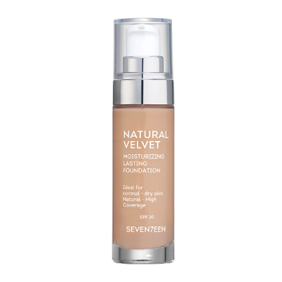 Seventeen Make up Natural Velvet Longlasting Matte Liquid Make Up SPF20 80 Tan 30ml