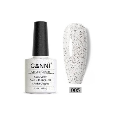 Canni Gel Color System 005 Light Silver Sequins 7.3ml