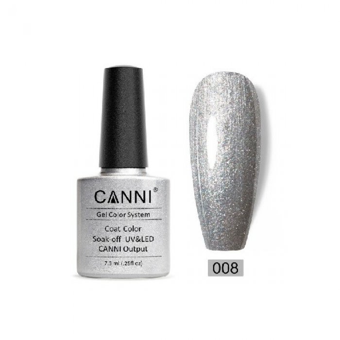 Canni Gel Color System 008 Metallic Silver 7.3ml