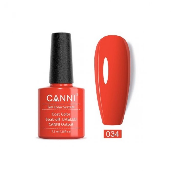 Canni Gel Color System 034 Carrot Red 7.3ml