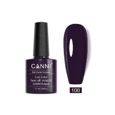 Canni Gel Color System 100 Violet Black 7.3ml