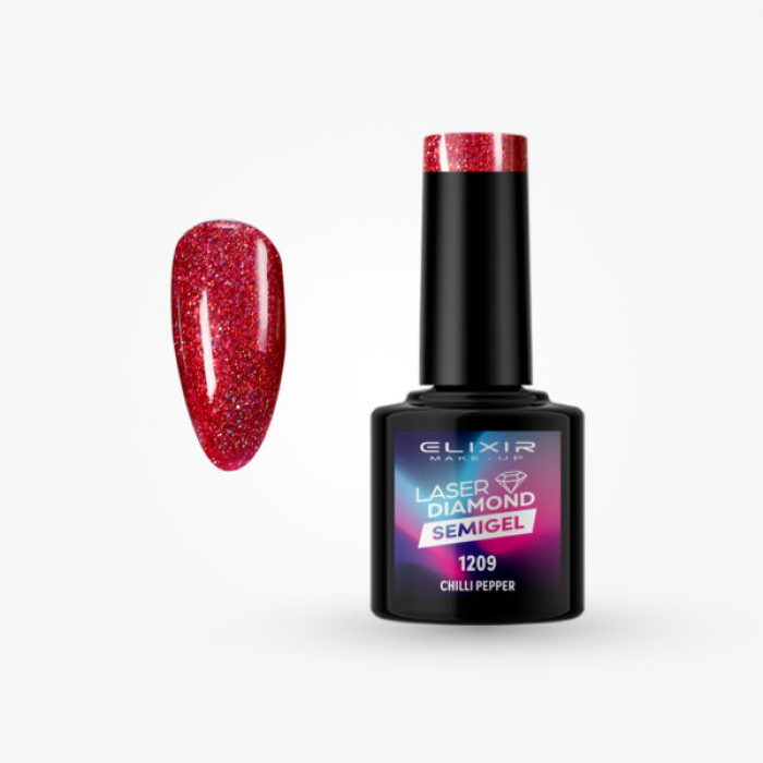 Elixir Make Up Semigel Laser Diamond 1209 Chilli Pepper 8ml