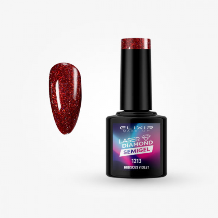 Elixir Make Up Semigel Laser Diamond 1213 Hibiscus Violet 8ml