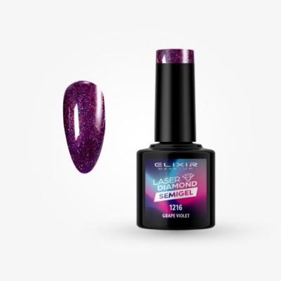 Elixir Make Up Semigel Laser Diamond 1216 Grape Violet 8ml