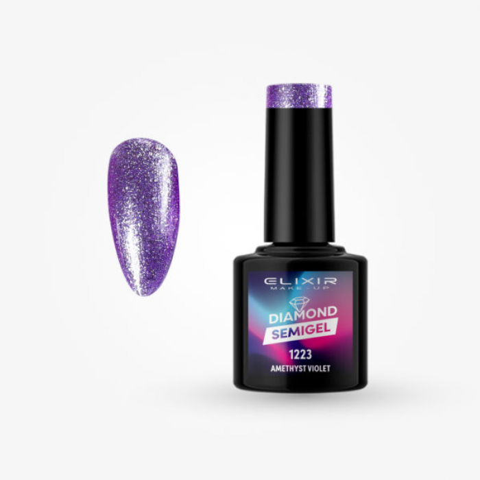 Elixir Make Up Semigel Diamond 1223 Amethyst Violet 8ml