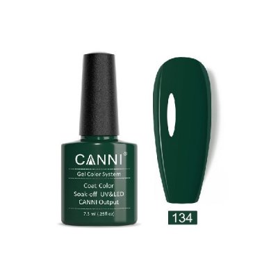 Canni Gel Color System 134 Solid Green 7.3ml