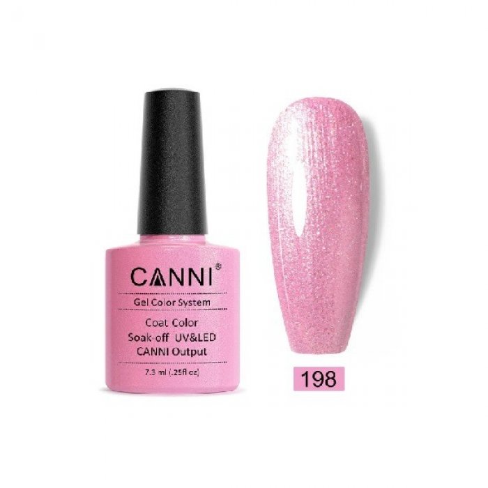 Canni Gel Color System 198 Light Pink Pearl 7.3ml