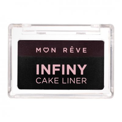 Mon Reve Infiny Cake Liner 01 Deep Black & Brown 3g
