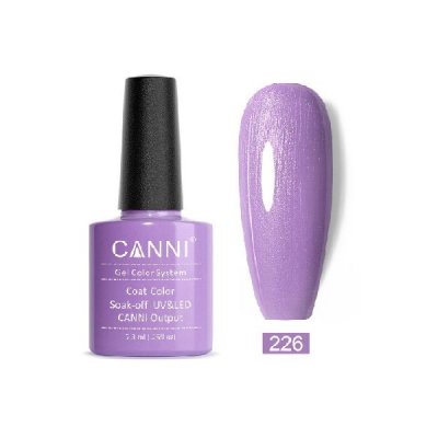 Canni Gel Color System 226 Elegant Purple Pearl  7.3ml