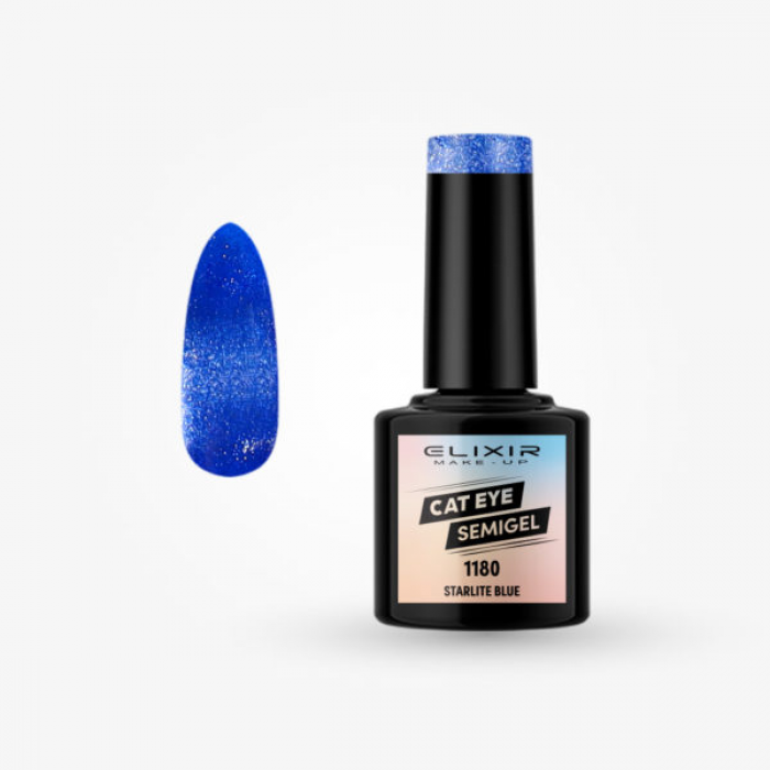 Elixir Make Up Cat Eye Semigel 1180 Starlite Blue 8ml