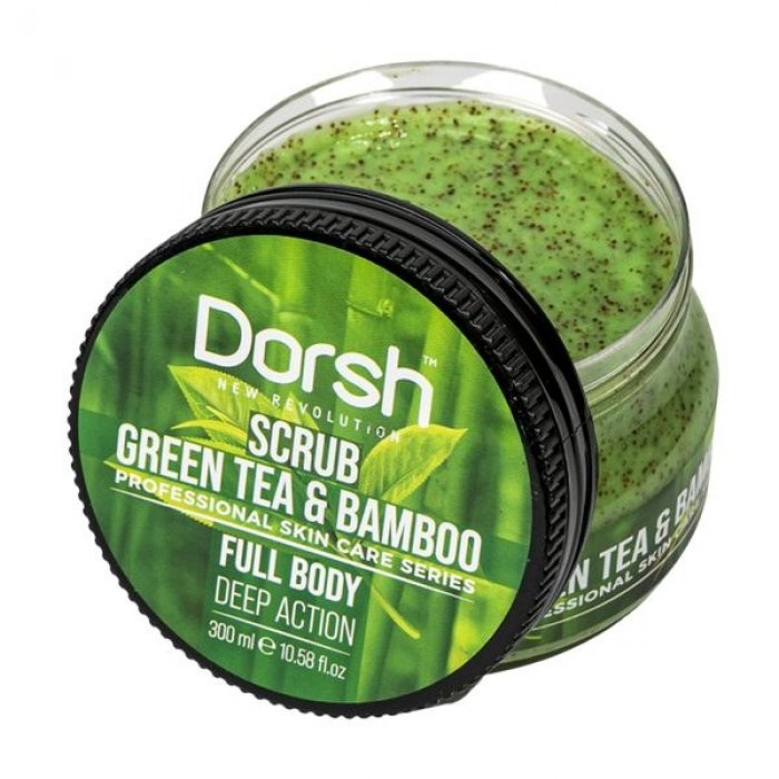 Dorsh Green Tea & Bamboo Scrub 300ml