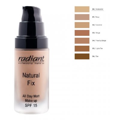 Radiant Natural Fix All Day Matt Make Up SPF15 00 Alabaster 30ml