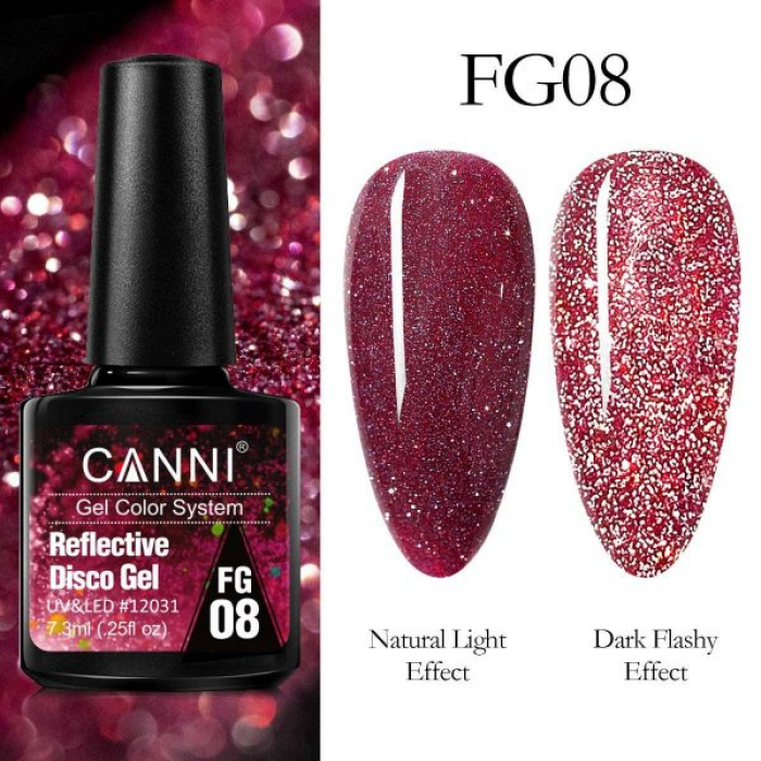 Canni Reflective Disco Gel FG08 7.3ml 