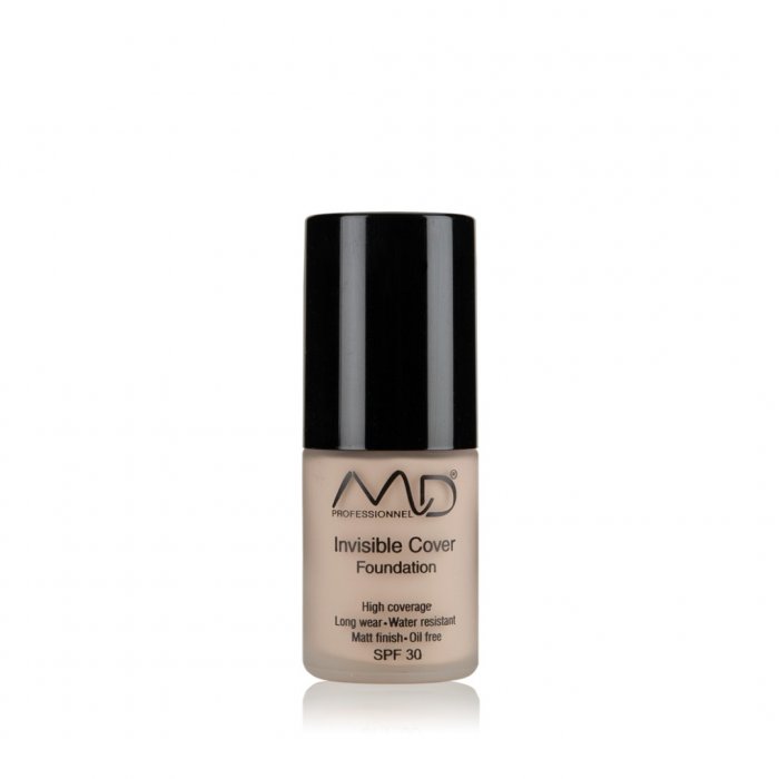 MD Professionnel Invisible Cover Foundation  01 Porcelain  15ml