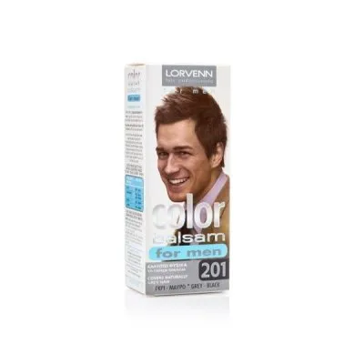 Lorvenn Hair Professionals Color Balsam For Men 201 Black 35ml
