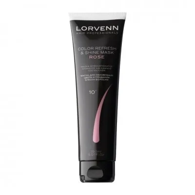 Lorvenn Hair Professionals Color Refresh & Shine Mask Rose 150ml